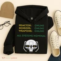 Reactor Online Sensors Online Weapons Online All Systems Nom Hoodie thumb 4