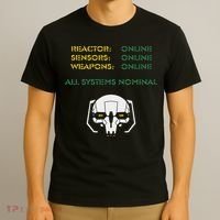 Reactor Online Sensors Online Weapons Online All Systems Nom T-Shirt thumb 3