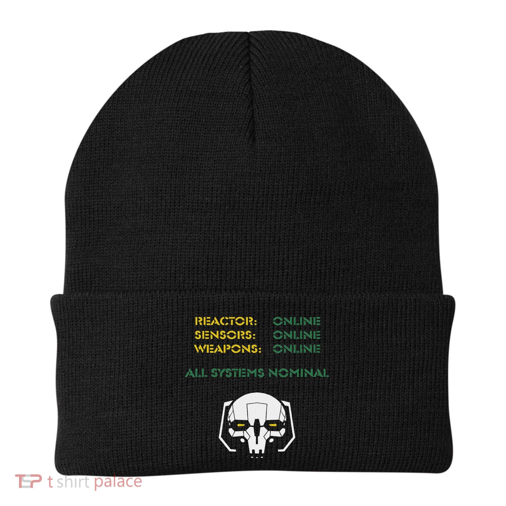 Reactor Online Sensors Online Weapons Online All Systems Nom Beanie