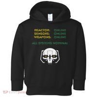 Reactor Online Sensors Online Weapons Online All Systems Nom Toddler Hoodie thumb 0