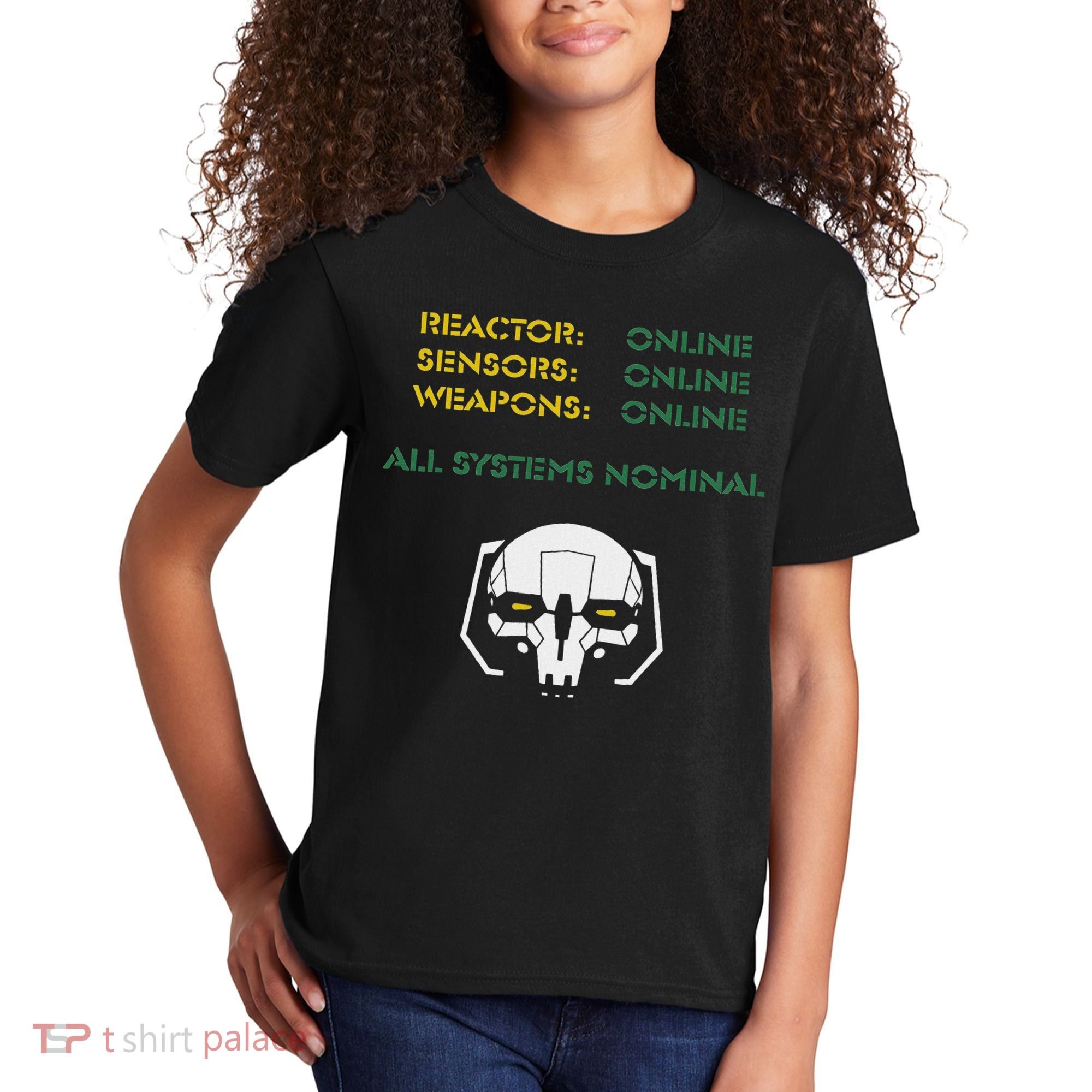 Reactor Online Sensors Online Weapons Online All Systems Nom Kids T-Shirt