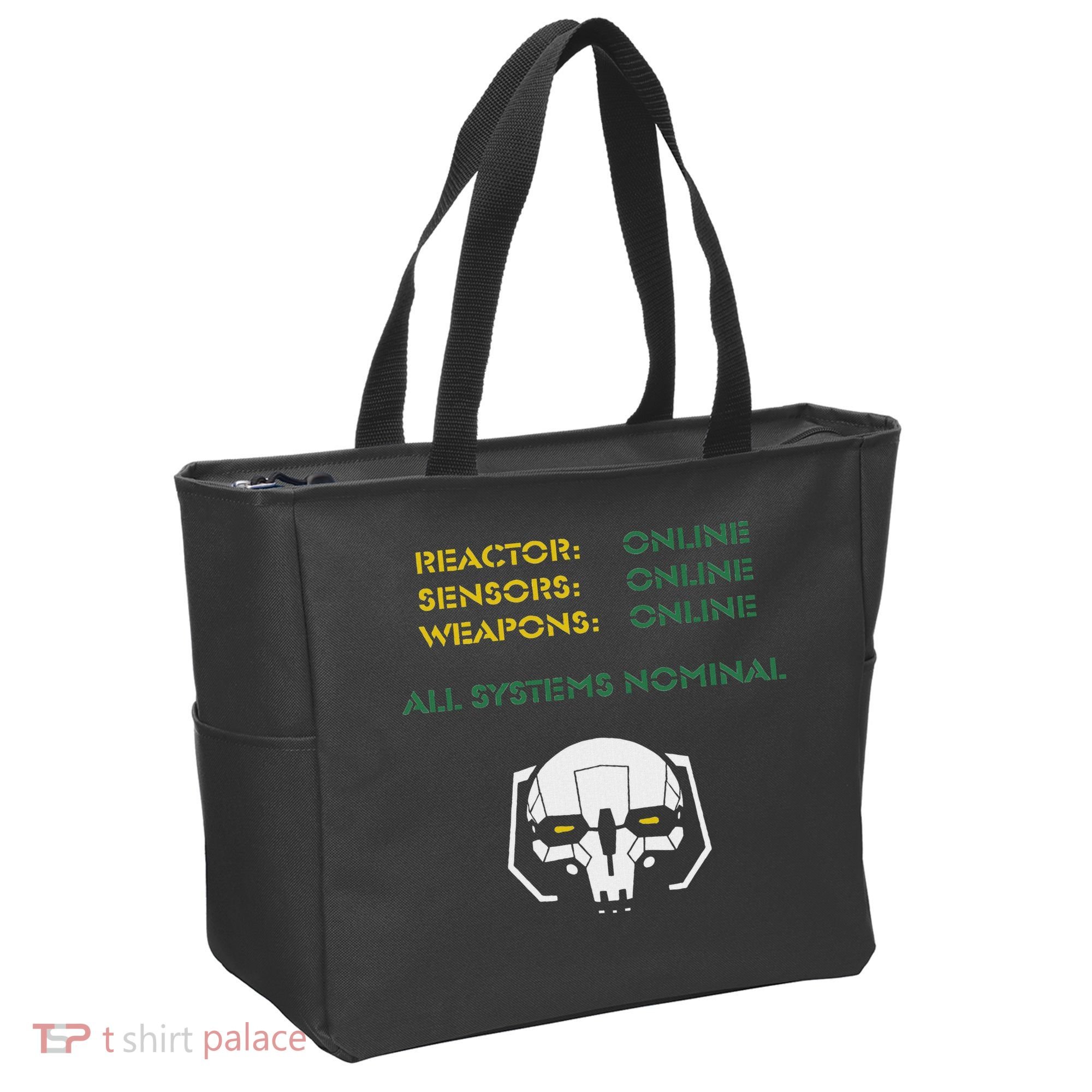 Reactor Online Sensors Online Weapons Online All Systems Nom Tote Bag
