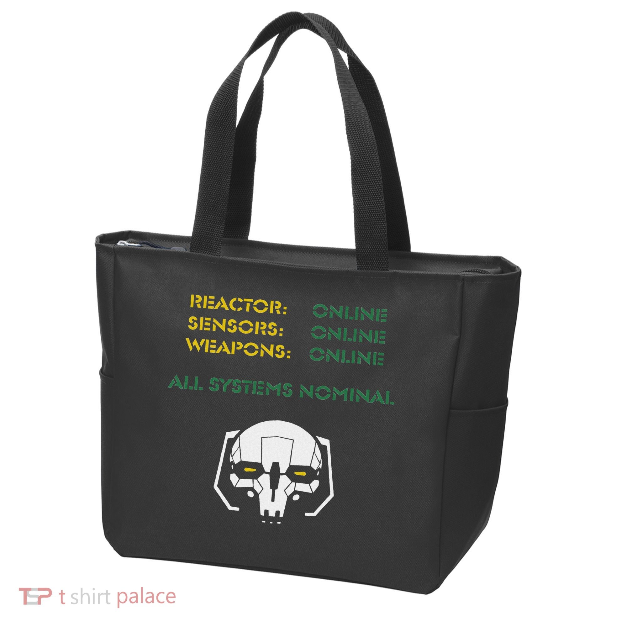 Reactor Online Sensors Online Weapons Online All Systems Nom Tote Bag