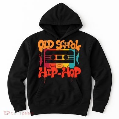 Retro Old School Hip Hop 80s 90s Graffiti Cassette Hoodie