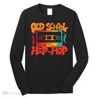 Retro Old School Hip Hop 80s 90s Graffiti Cassette Long Sleeve Shirt thumb 0