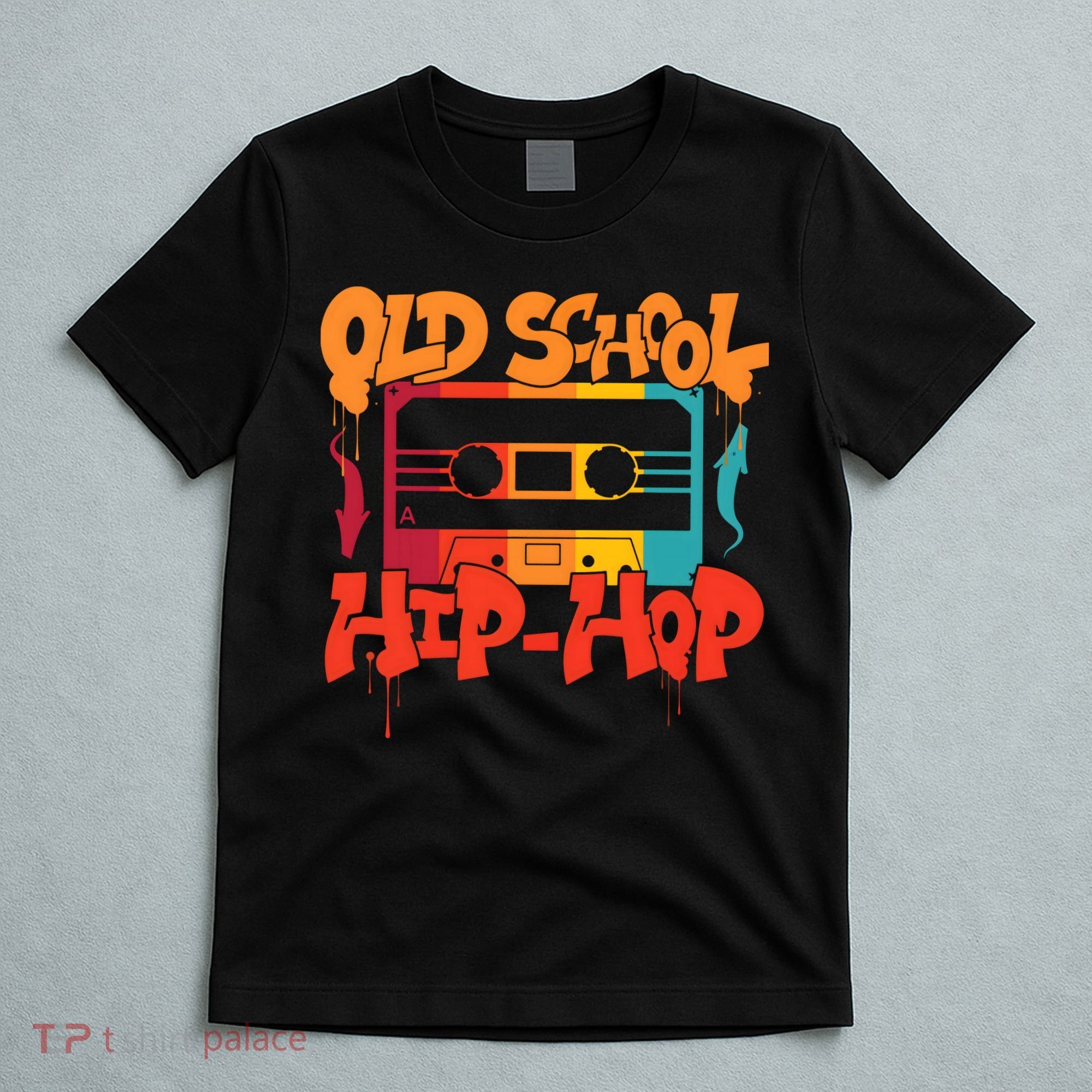 Retro Old School Hip Hop 80s 90s Graffiti Cassette T-Shirt