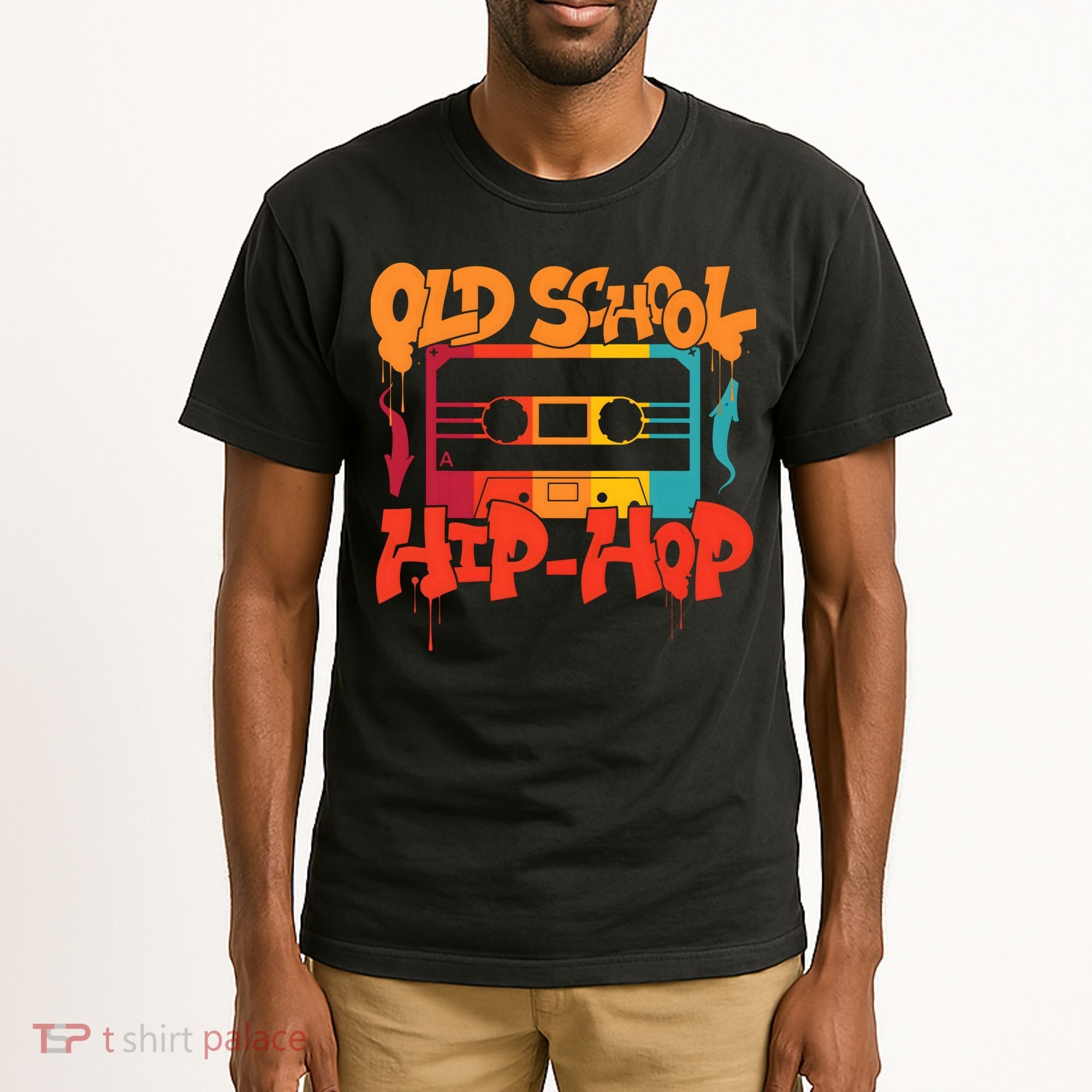 Retro Old School Hip Hop 80s 90s Graffiti Cassette Tall T-Shirt