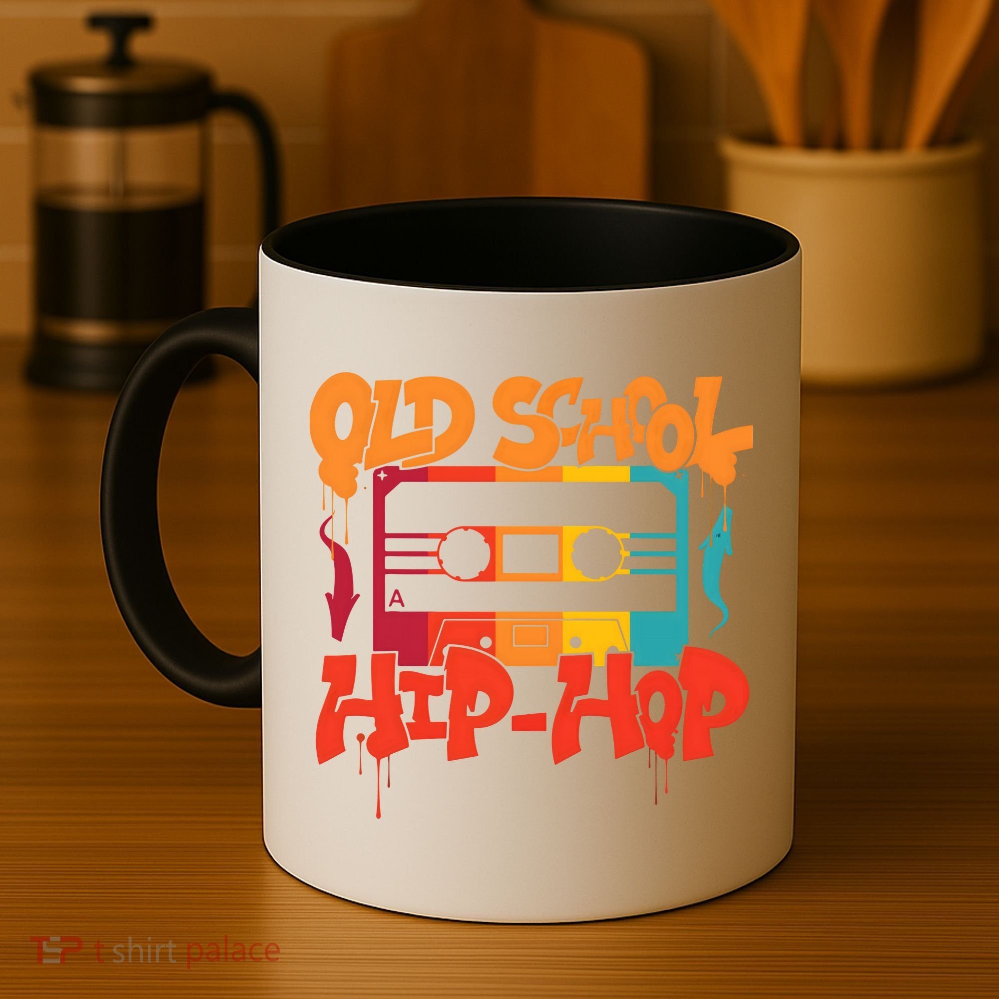 Retro Old School Hip Hop 80s 90s Graffiti Cassette Coffee Mug