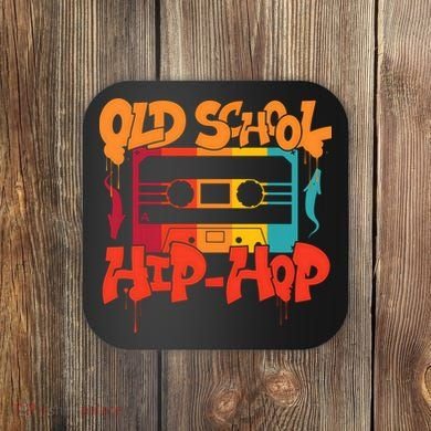 Retro Old School Hip Hop 80s 90s Graffiti Cassette Coaster