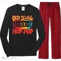 Retro Old School Hip Hop 80s 90s Graffiti Cassette Long Sleeve Pajama Set thumb 0