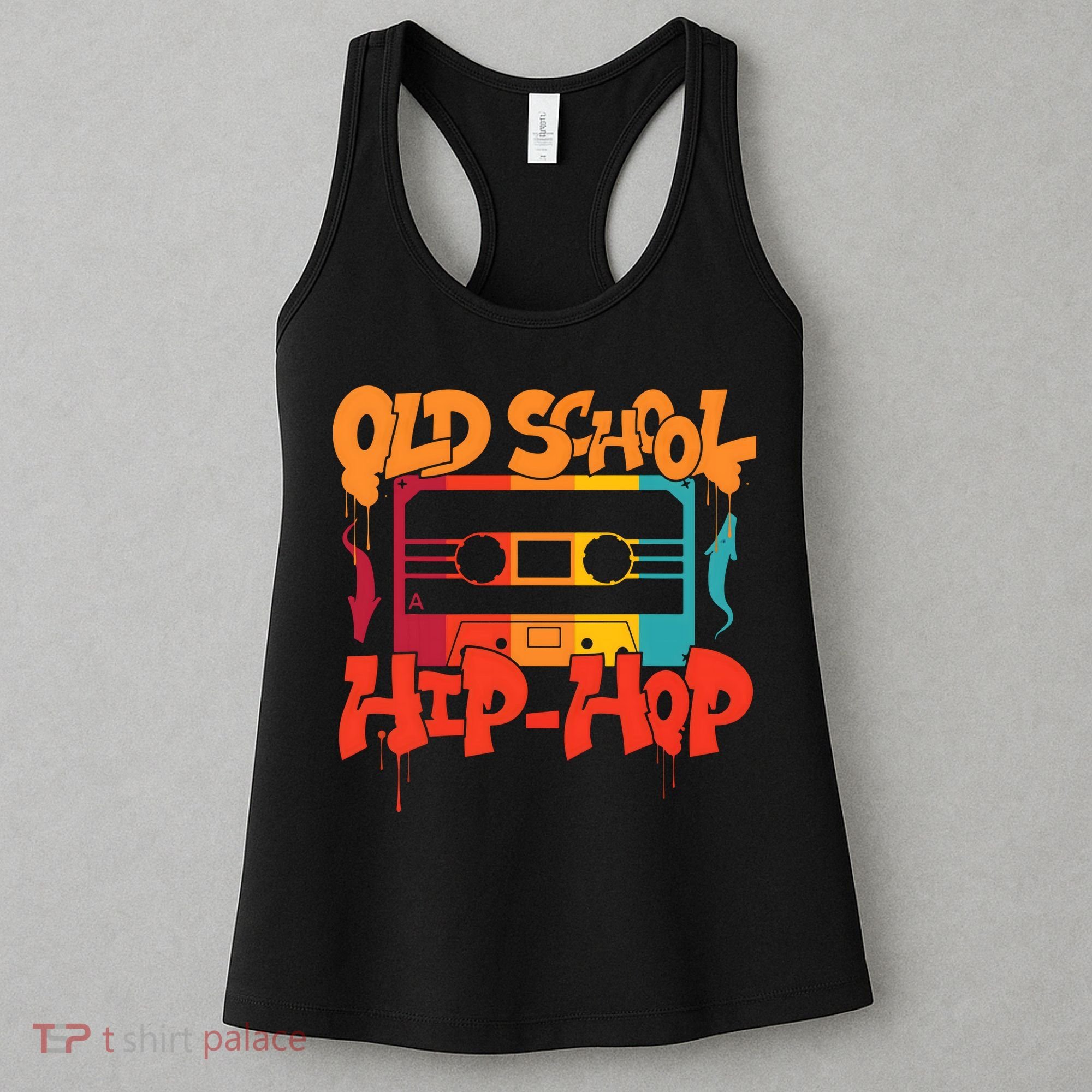 Retro Old School Hip Hop 80s 90s Graffiti Cassette Women's Tank Top