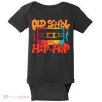 Retro Old School Hip Hop 80s 90s Graffiti Cassette Baby Bodysuit thumb 0