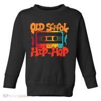 Retro Old School Hip Hop 80s 90s Graffiti Cassette Toddler Sweatshirt thumb 0