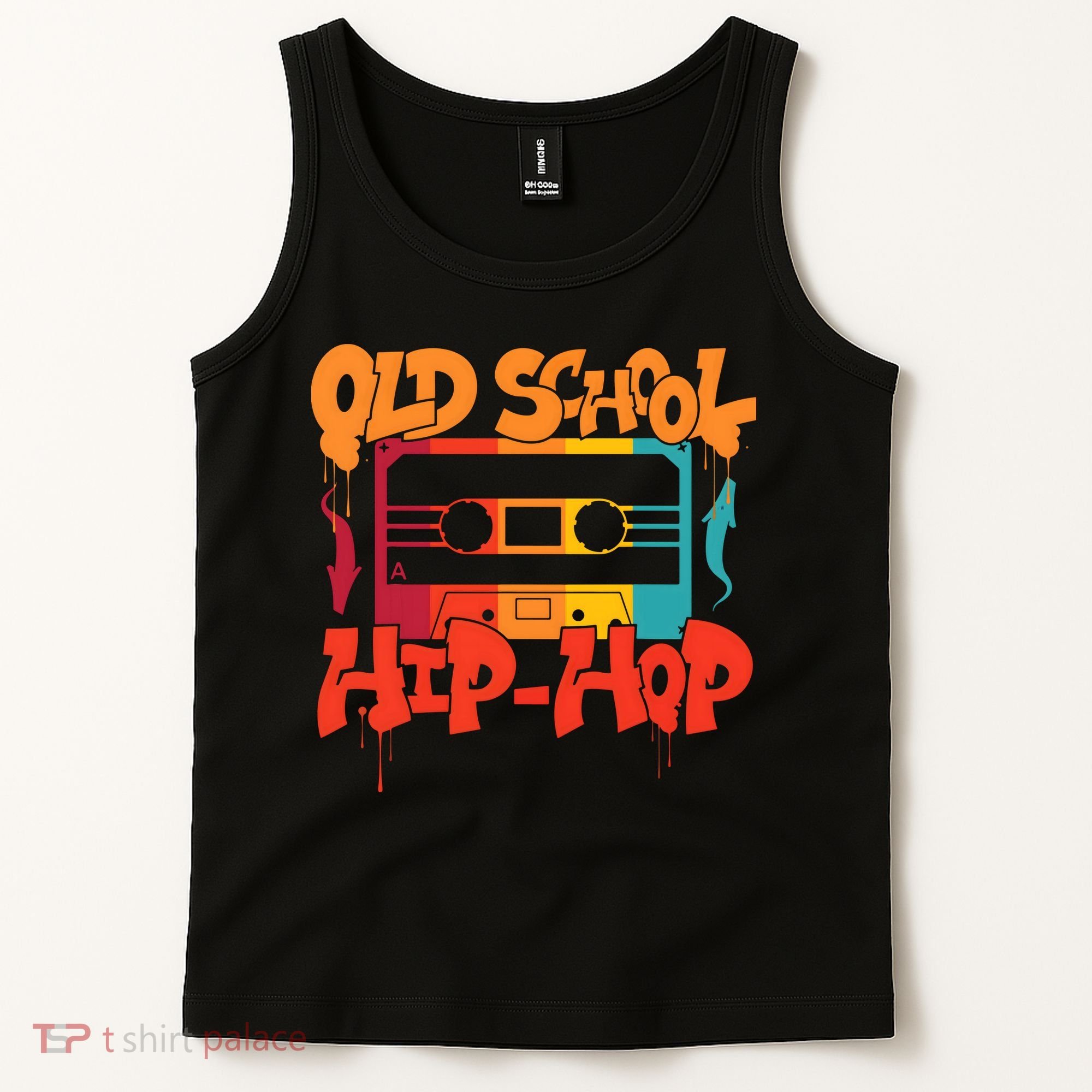 Retro Old School Hip Hop 80s 90s Graffiti Cassette Tank Top