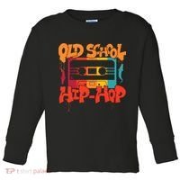 Retro Old School Hip Hop 80s 90s Graffiti Cassette Toddler Long Sleeve Shirt thumb 0