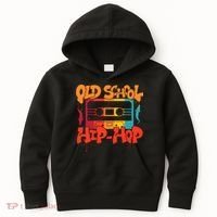Retro Old School Hip Hop 80s 90s Graffiti Cassette Kids Hoodie thumb 0
