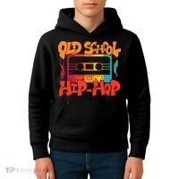 Retro Old School Hip Hop 80s 90s Graffiti Cassette Kids Hoodie thumb 4