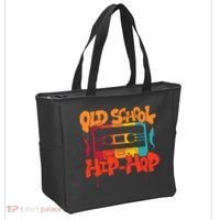 Retro Old School Hip Hop 80s 90s Graffiti Cassette Tote Bag thumb 2