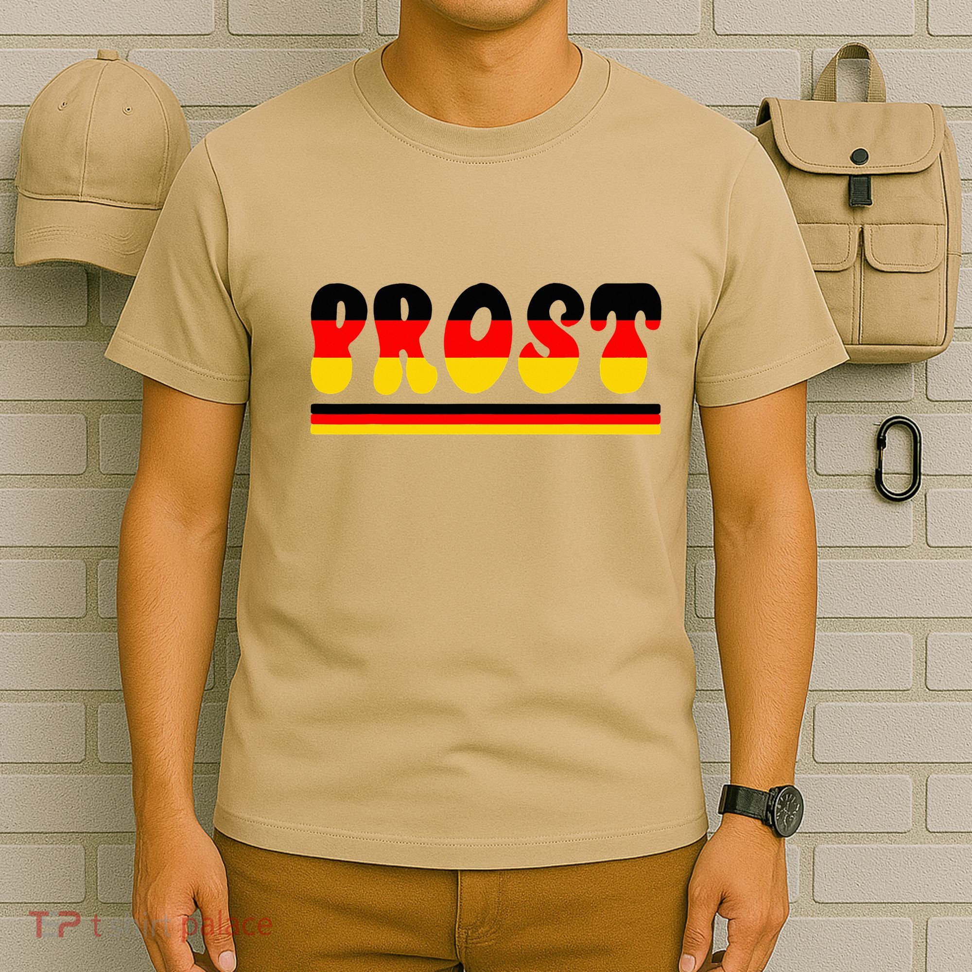Retro Oktoberfest Squad German Flag Prost T-Shirt