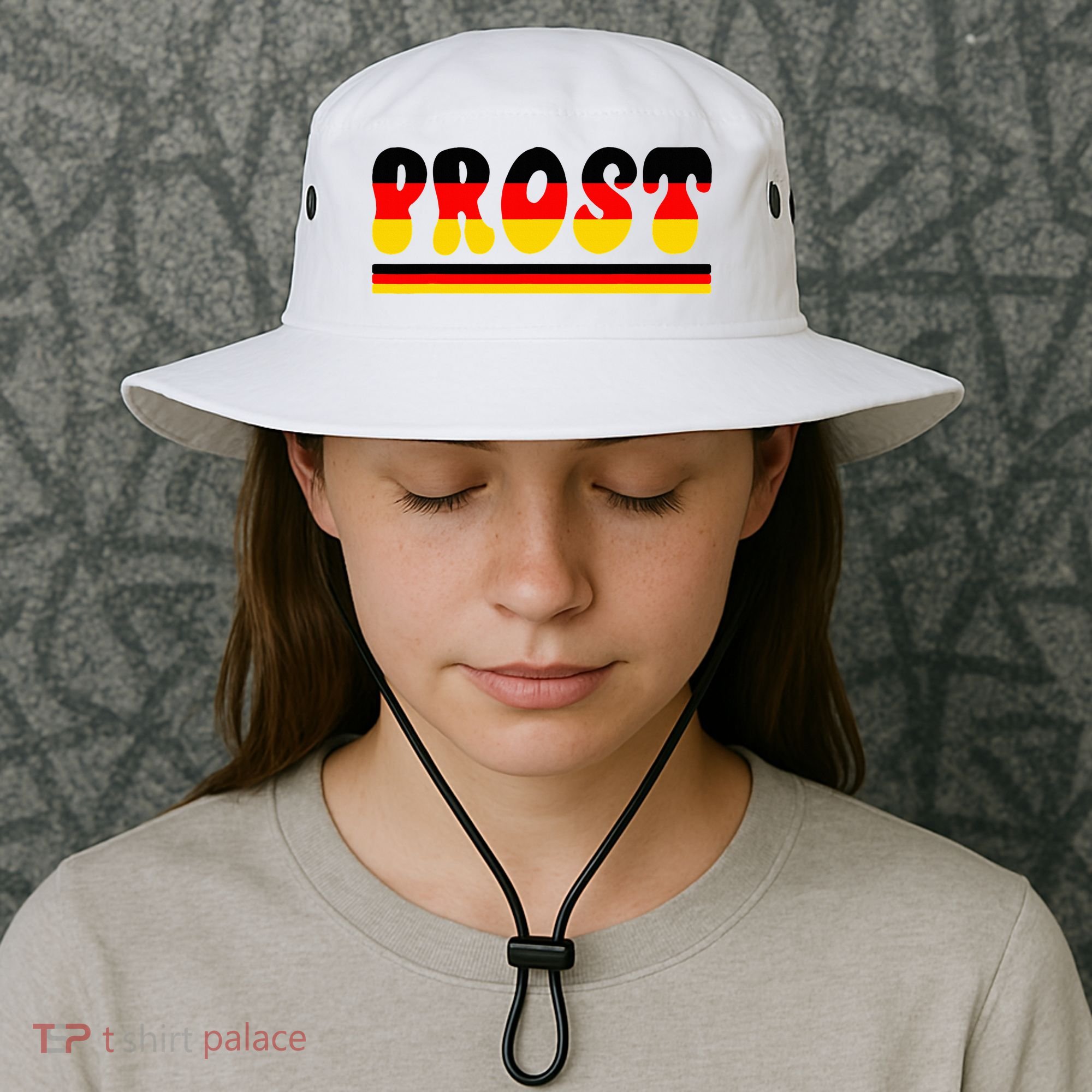 Retro Oktoberfest Squad German Flag Prost Bucket Hat