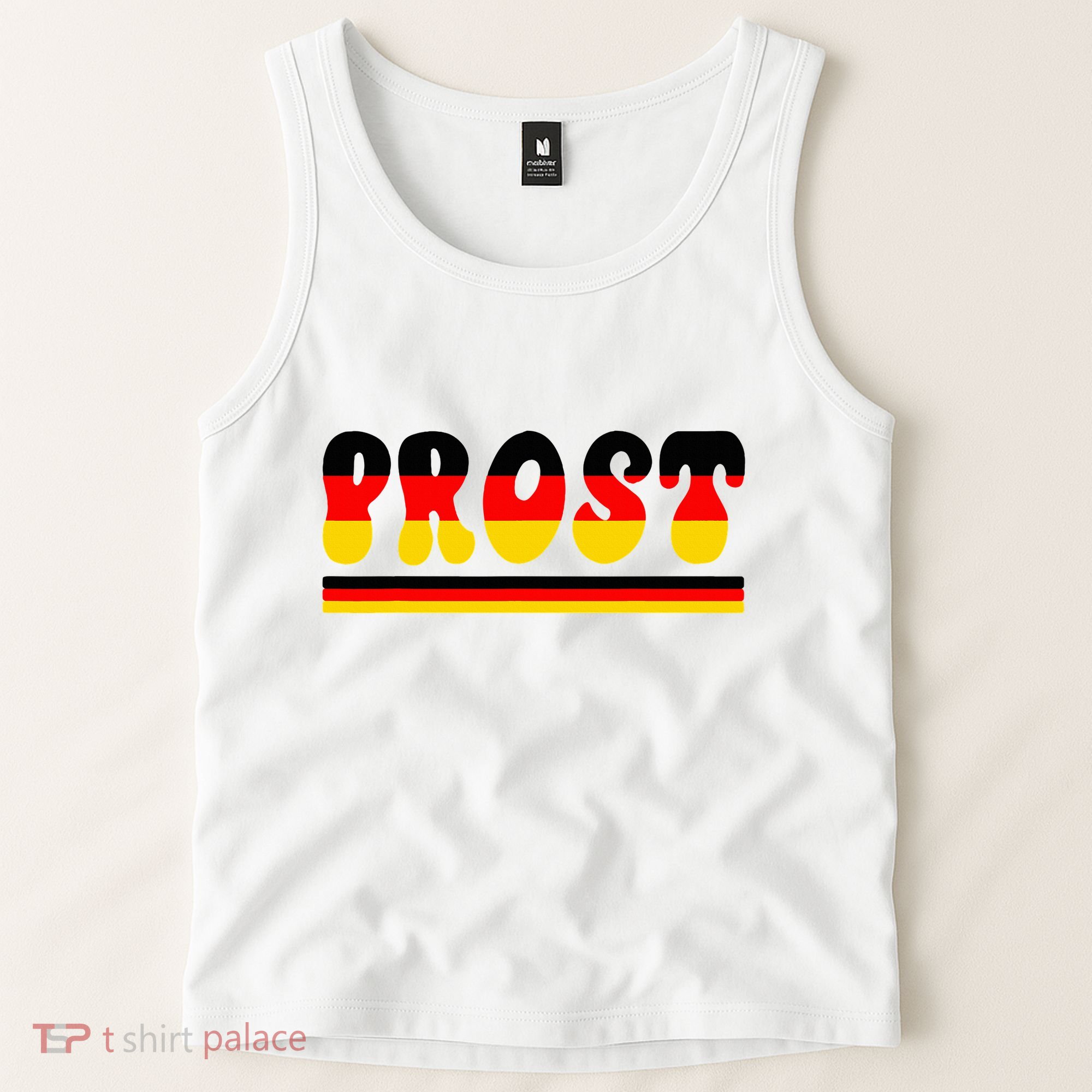 Retro Oktoberfest Squad German Flag Prost Tank Top