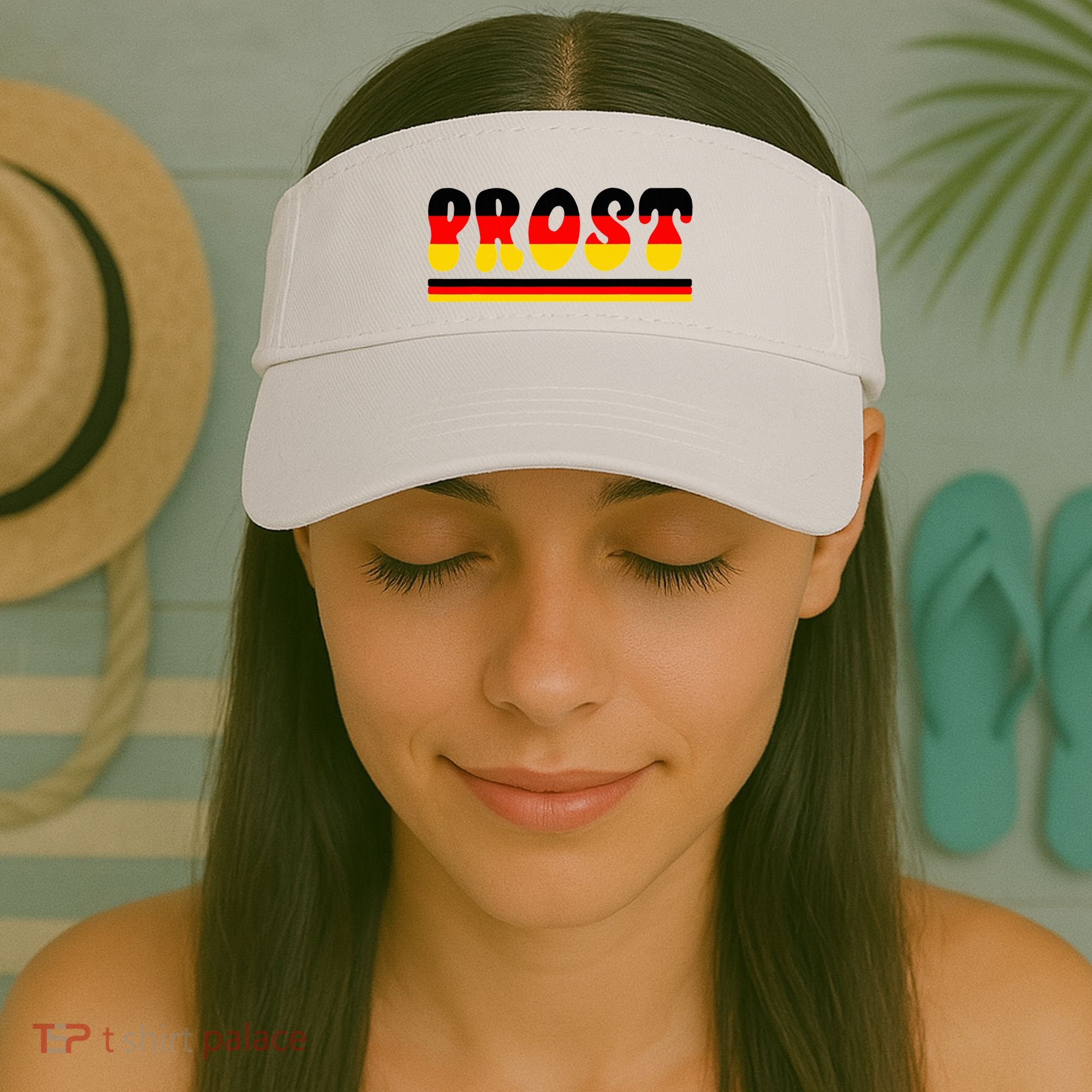 Retro Oktoberfest Squad German Flag Prost Visor