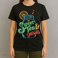 Raised On Sweet Tea & Jesus T-Shirt thumb 4