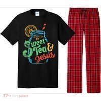 Raised On Sweet Tea & Jesus Pajama Set thumb 0