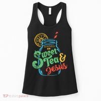 Raised On Sweet Tea & Jesus Women's Tank Top thumb 0