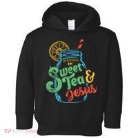 Raised On Sweet Tea & Jesus Toddler Hoodie thumb 0