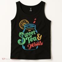 Raised On Sweet Tea & Jesus Tank Top thumb 2