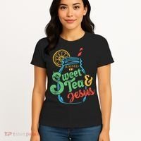 Raised On Sweet Tea & Jesus Women's T-Shirt thumb 4