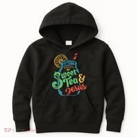 Raised On Sweet Tea & Jesus Kids Hoodie thumb 0