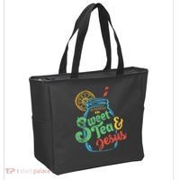 Raised On Sweet Tea & Jesus Tote Bag thumb 2