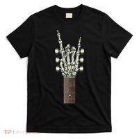 Rock On Skeleton Hand Guitar Rock & Roll Rock Band T-Shirt thumb 0