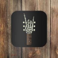 Rock On Skeleton Hand Guitar Rock & Roll Rock Band Coaster thumb 0