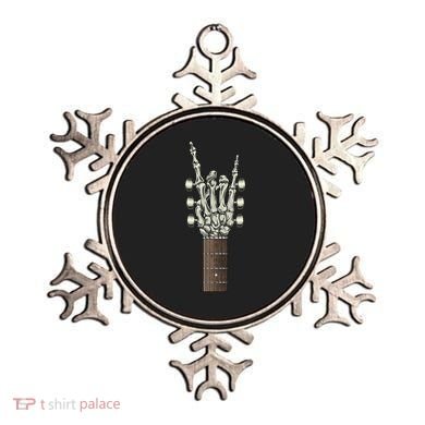 Rock On Skeleton Hand Guitar Rock & Roll Rock Band Ornament