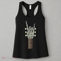Rock On Skeleton Hand Guitar Rock & Roll Rock Band Women's Tank Top thumb 3