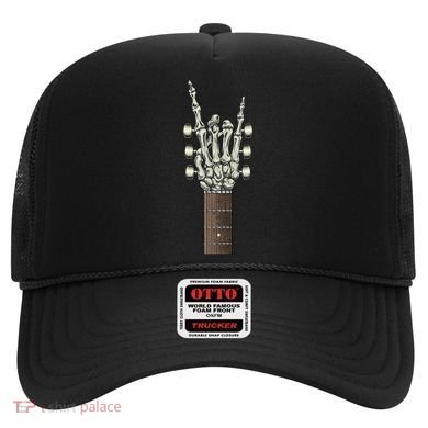 Rock On Skeleton Hand Guitar Rock & Roll Rock Band Hat