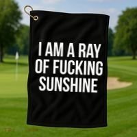 Ray Of Sunshine Golf Towel thumb 1