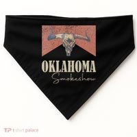 Retro Oklahoma Smokeshow Western USA-Made Doggie Bandana thumb 0