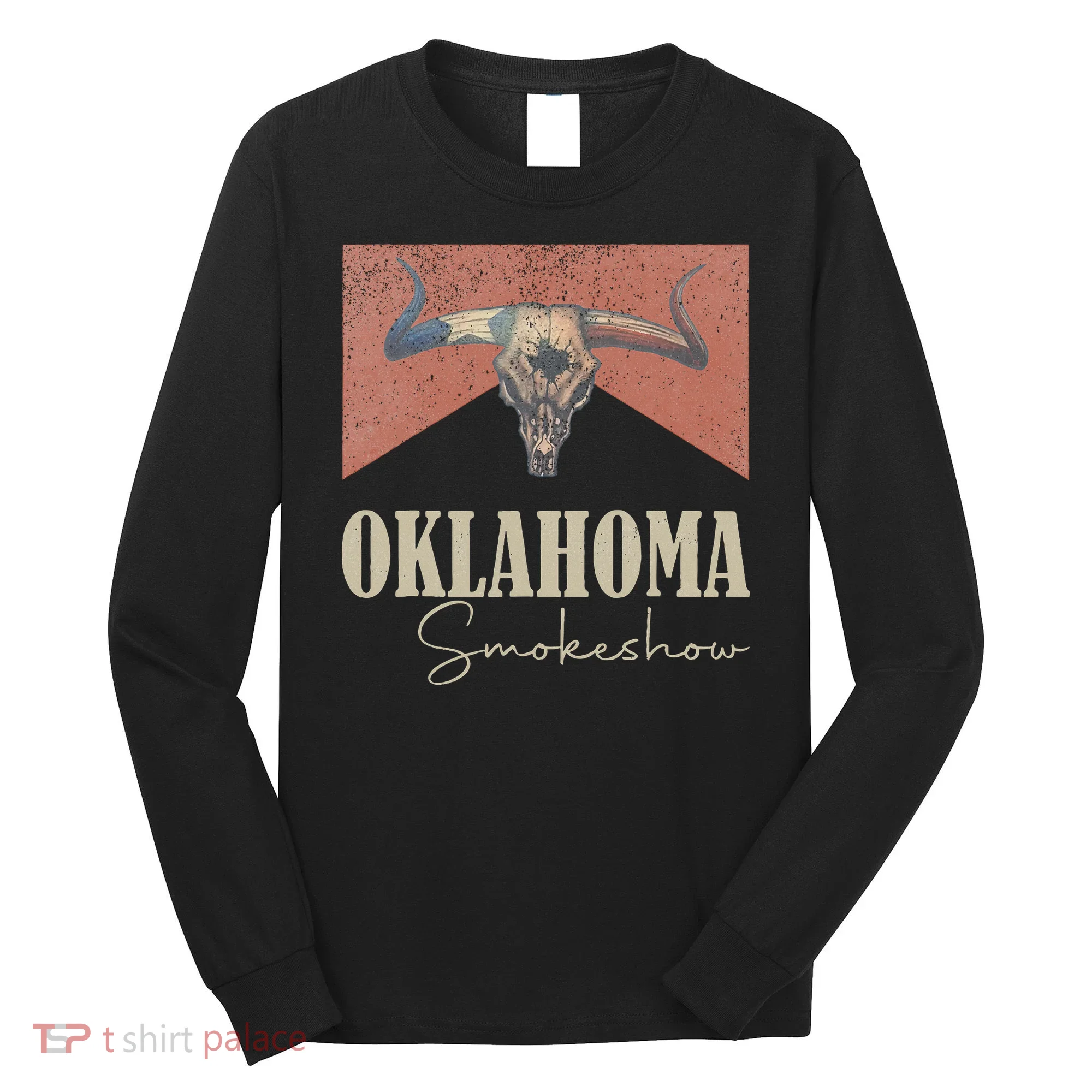 Retro Oklahoma Smokeshow Western Long Sleeve Shirt