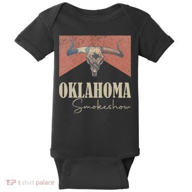 Retro Oklahoma Smokeshow Western Baby Bodysuit