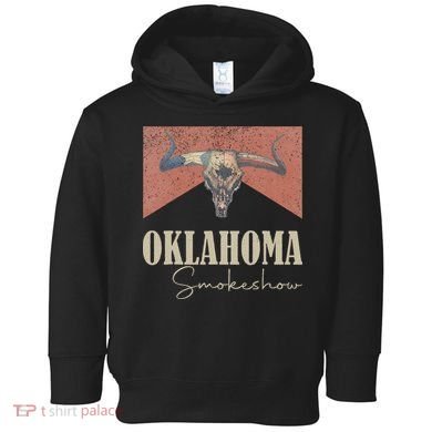 Retro Oklahoma Smokeshow Western Toddler Hoodie