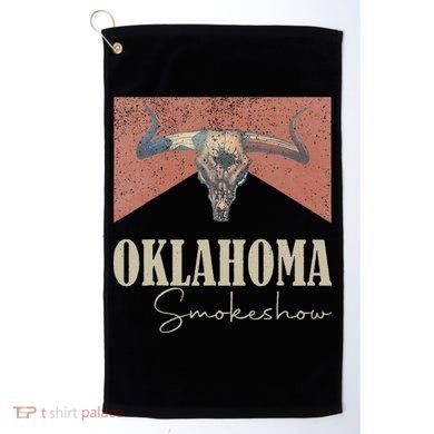 Retro Oklahoma Smokeshow Western Golf Towel