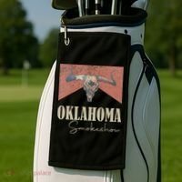 Retro Oklahoma Smokeshow Western Golf Towel thumb 2