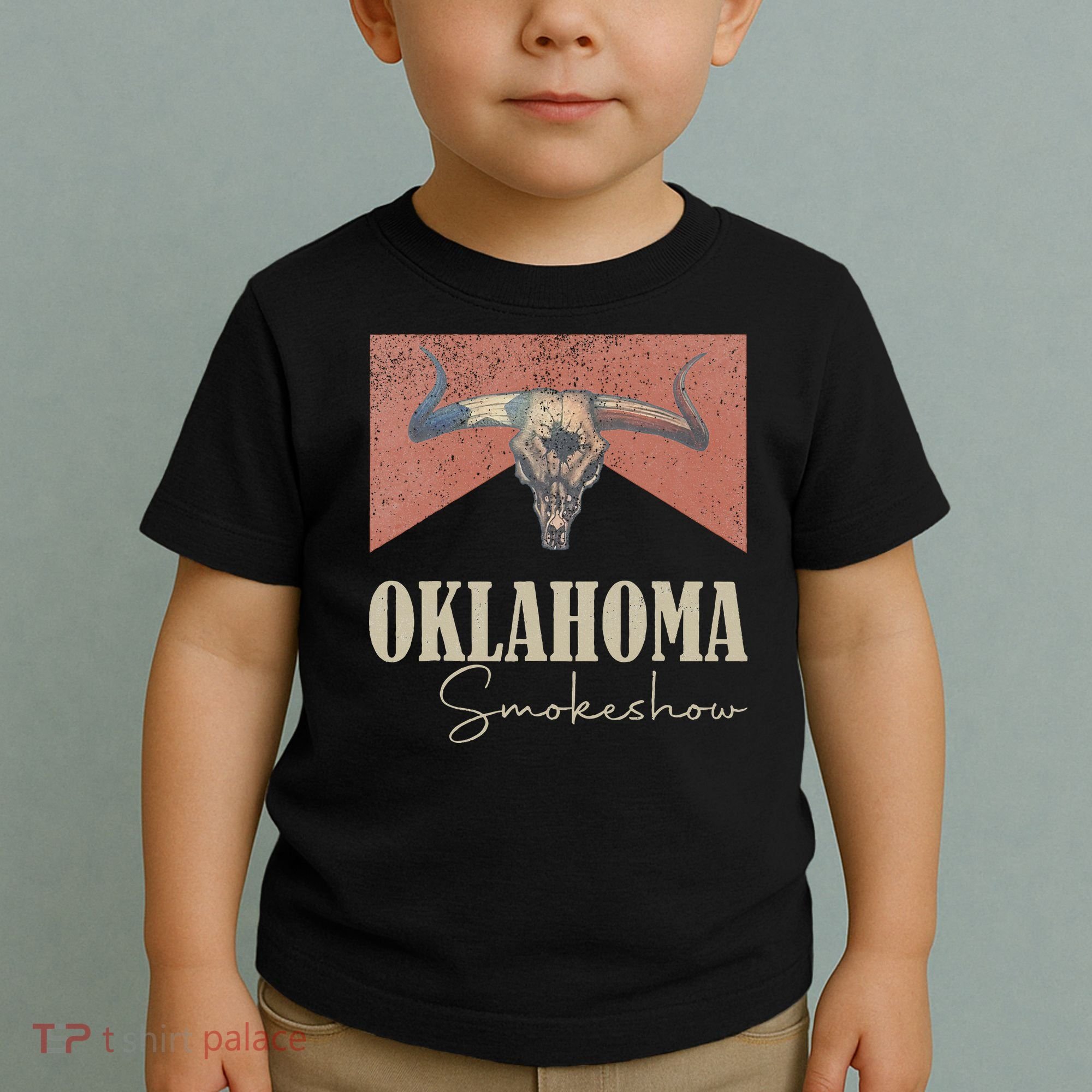 Retro Oklahoma Smokeshow Western Toddler T-Shirt