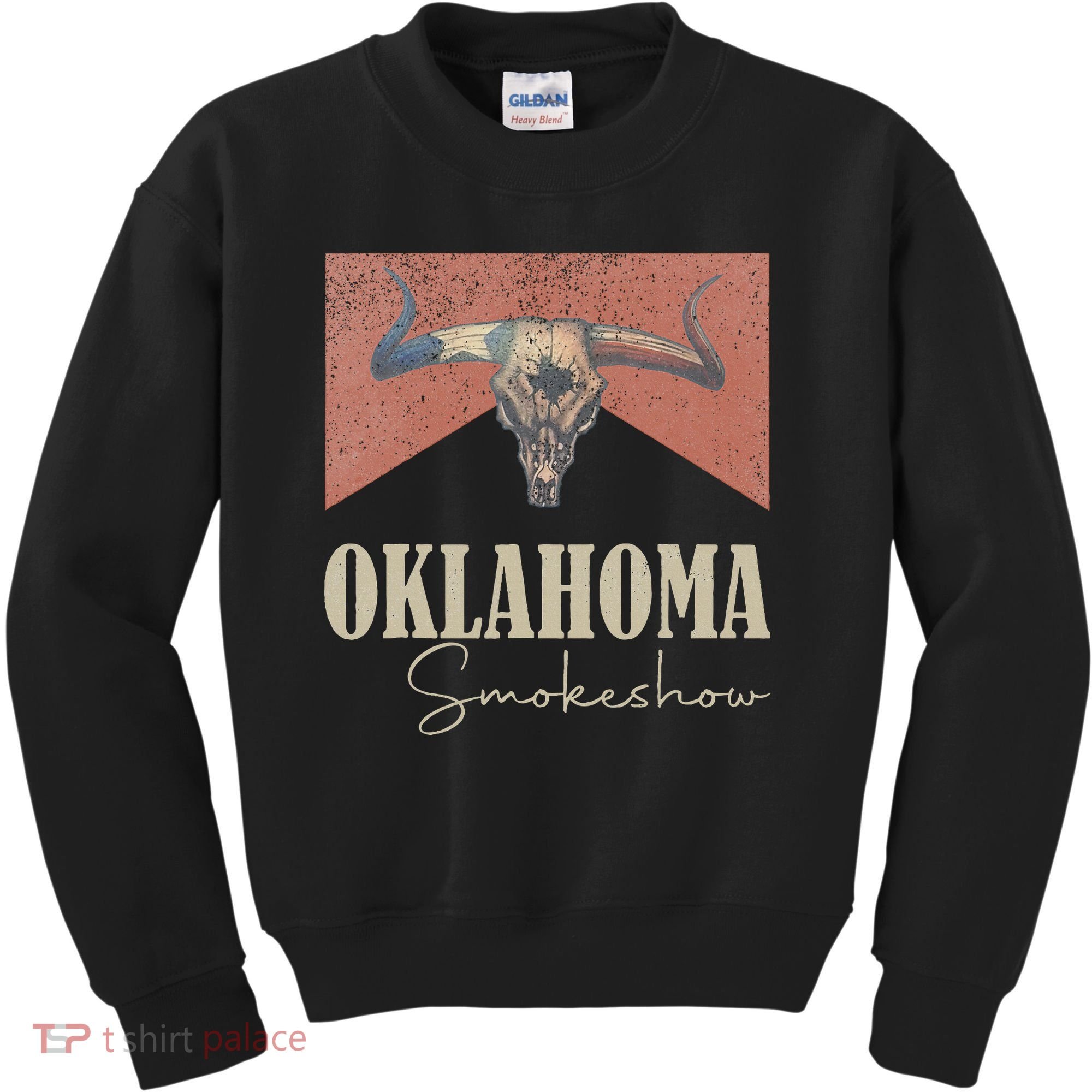 Retro Oklahoma Smokeshow Western Kids Sweatshirt