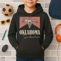 Retro Oklahoma Smokeshow Western Kids Hoodie thumb 2
