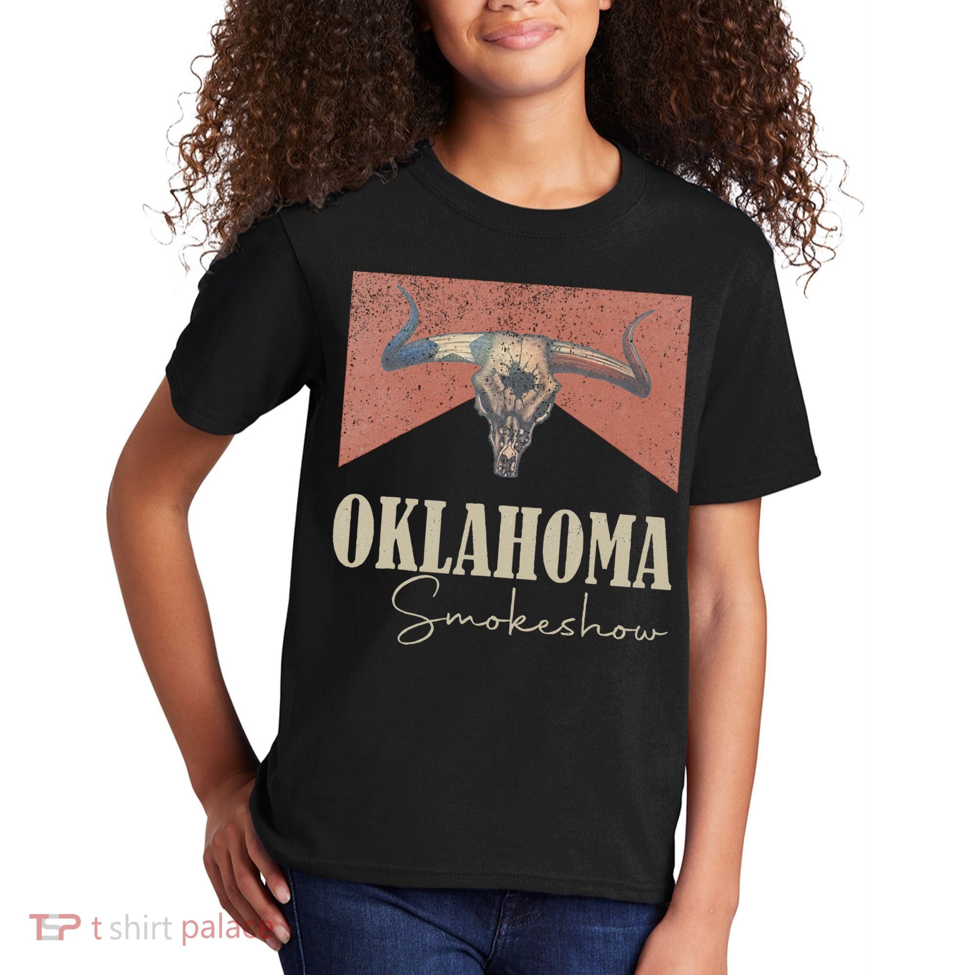 Retro Oklahoma Smokeshow Western Kids T-Shirt